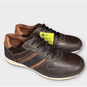 Vincent Shoes Mens 10.5-11 (EU 44) Brown/Tan/Black Spring Step Sporty Comfort